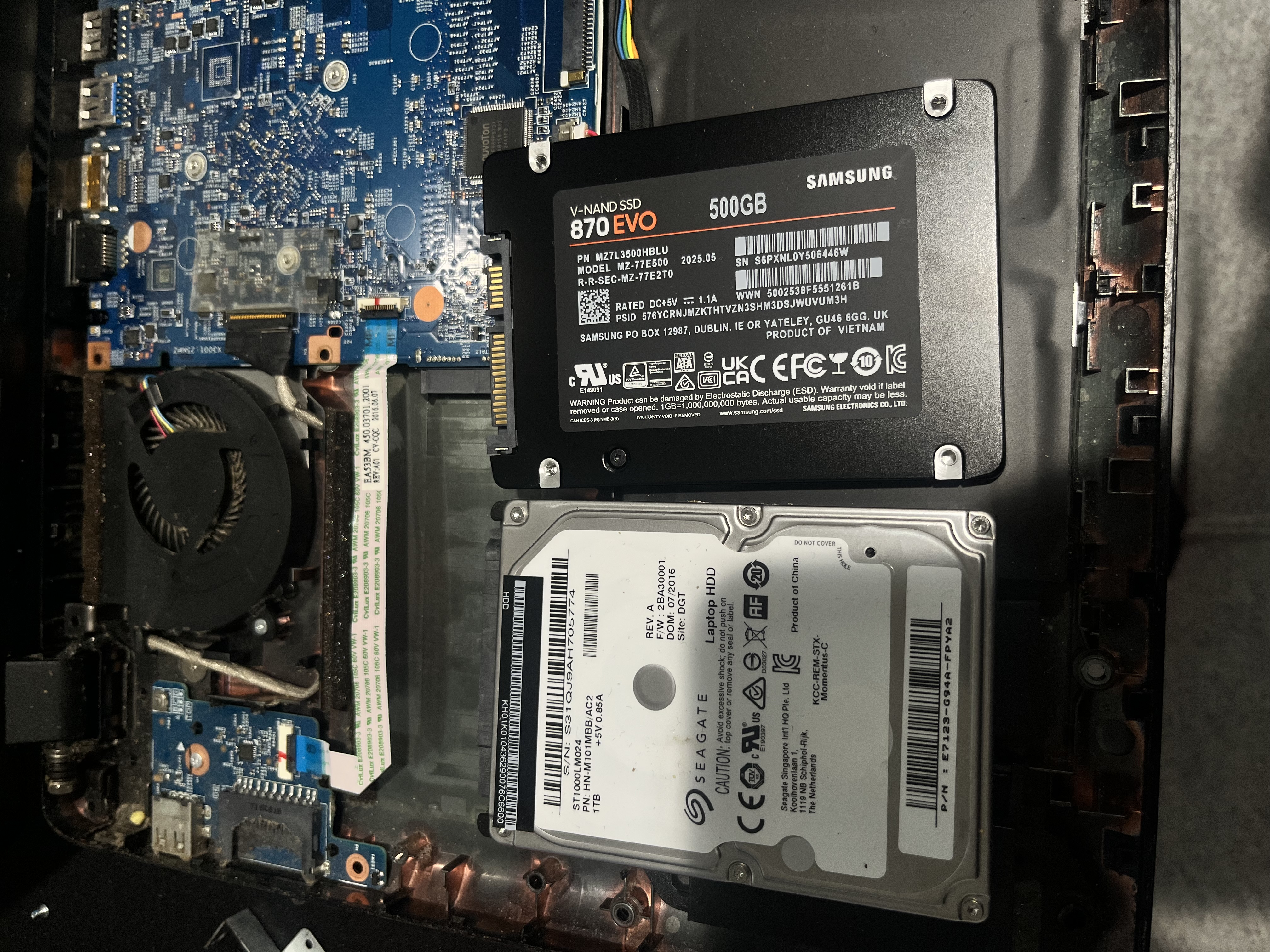 Replacement of HDD to SSD