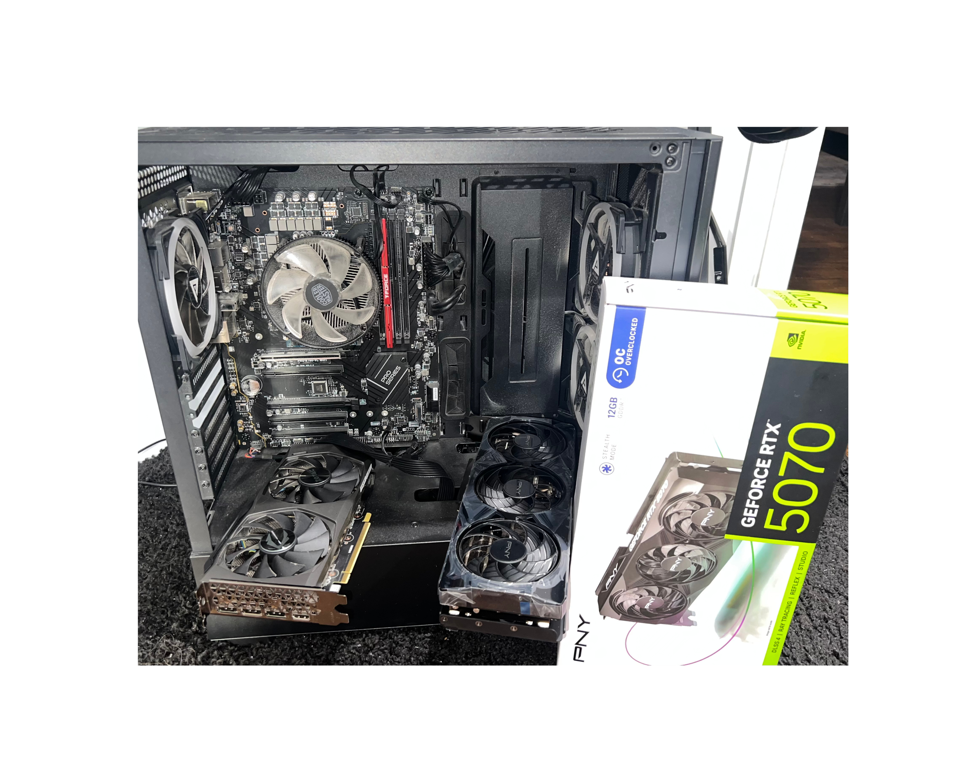 Pre-installation of GPU, RTX 3060 Ti to RTX 5070